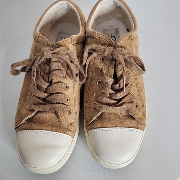 UGG Brown Suede Taya Sneaker - Size 8 - Picture 7 of 16